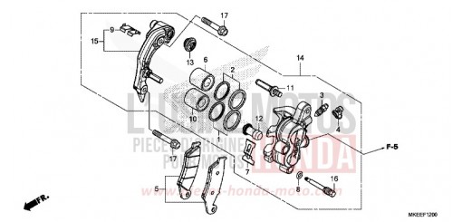 ETRIER DE FREIN AVANT CRF450RXL de 2020